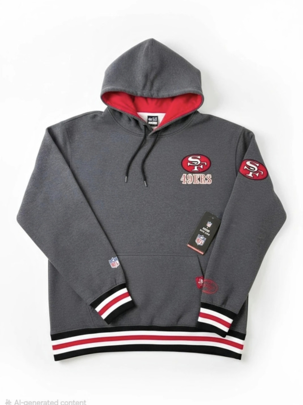 NFL San Francisco 49ers Ultra Game hoodie 49ers Hoodie Gray Large NWT